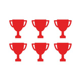 Trophy symbol Vinyl Decals set of 6 Trophy Symbol Stickers set of 6