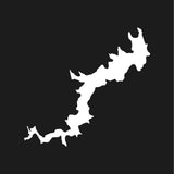 Lake Wallenpaupack Outline Vinyl Decal Pennsylvania Window Laptop Sticker