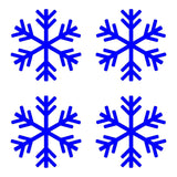 Small Snowflake Symbol Vinyl Decals set of 4 snowflakes Stickers Sheet
