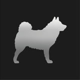 Norwegian elkhound Vinyl Decal Car Window Laptop Dog Breed Silhouette Sticker