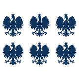 Small Polish Eagle set of 6 Vinyl Decals Phone Polska Eagle Stickers Sheet