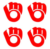 Milwaukee Brewers MLB symbol Vinyl Decal Car Window set of 4 small Stickers