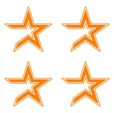 Houston Astros MLB symbol Vinyl Decal Laptop Car Window set of 4 small Stickers
