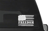Distressed  American Freedom Flag Vinyl Decal Car Truck Window USA Sticker