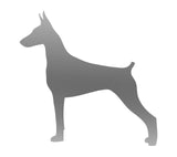 Doberman Pinscher Vinyl Decal Car Window Laptop Dog Breed Silhouette Sticker