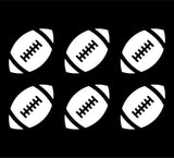 Small Football Vinyl Decal Stickers NFL phone laptop Window Small Set of 6