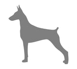 Doberman Pinscher Vinyl Decal Car Window Laptop Dog Breed Silhouette Sticker
