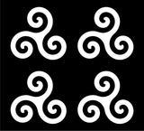 Small Symbol of Peace Symbol Vinyl Decals set of 4 Peace Sign Stickers Sheet