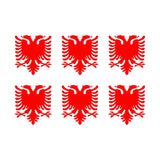 Albanian Eagle Vinyl Decal sticker car phone vinyl sticker Set of 6