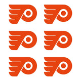 Small Philadelphia Flyers Ice Hockey NHL Vinyl Decals Stickers small Set of 6