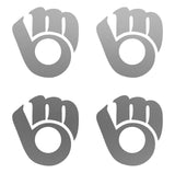 Milwaukee Brewers MLB symbol Vinyl Decal Car Window set of 4 small Stickers