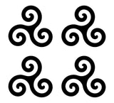 Small Symbol of Peace Symbol Vinyl Decals set of 4 Peace Sign Stickers Sheet