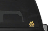 Valknut Odin Symbol vinyl decal Viking Nordic Triangles on Sticker