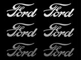 Small Ford Logo 6 Small Vinyl Decals Sticker decal 2" 3" Ford Symbol Stickers