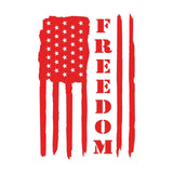 Distressed  American Freedom Flag Vinyl Decal Car Truck Window USA vinyl Sticker