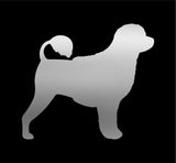 Portuguese water dog Vinyl Decal Car Window Laptop Dog Breed Silhouette Sticker