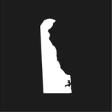 Delaware state Outline Vinyl Decal Car Window Laptop DE Sticker
