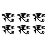 Small set of 6 EYE OF RA HORUS Egyptian God vinyl decals phone laptop car