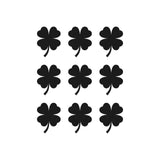 Four Leaf Clover Vinyl Decals Phone Laptop Small 4 leaf Clover Stickers Set of 9