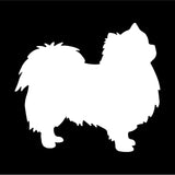 Pomeranian dog Vinyl Decal Car Window Laptop Dog Breed Silhouette Sticker