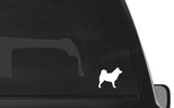 Norwegian elkhound Vinyl Decal Car Window Laptop Dog Breed Silhouette Sticker