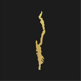 Lake George Outline Vinyl Decal New York Window Laptop Sticker