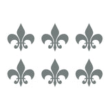 Fleur De Lis Vinyl Decal sticker car phone laptop vinyl stickers Set of 6