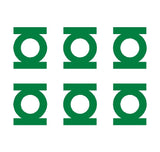 6 Small Green Lantern DC Super Hero Vinyl Decals Stickers Set