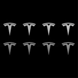 Small Tesla Logo Vinyl Decals Phone Dashboard Mirror Laptop Stickers Set of 8