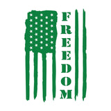 Distressed  American Freedom Flag Vinyl Decal Car Truck Window USA vinyl Sticker