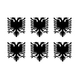 Albanian Eagle Vinyl Decal sticker car phone vinyl sticker Set of 6