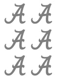 Alabama Crimson Football NFL Vinyl Decals Stickers small Set of 6
