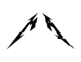 Metallica Hardwired M and A Letters Vinyl Decal Car Window Laptop  Sticker