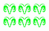 Dodge Ram Logo Car Symbol Vinyl Decals Phone Laptop Small 1.5" Stickers Set of 6