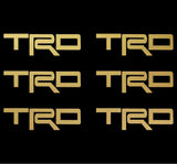 Small TRD Toyota logo 6 Small Vinyl Decals Car 2" 3" Toyota symbol Stickers