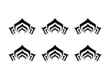 Warframe Logo Vinyl Decals Set PS4 Controller Phone 1" Stickers