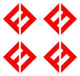 4 Small Foo Fighters band Logo Vinyl Decal Laptop Phone  Window Speaker Sticker
