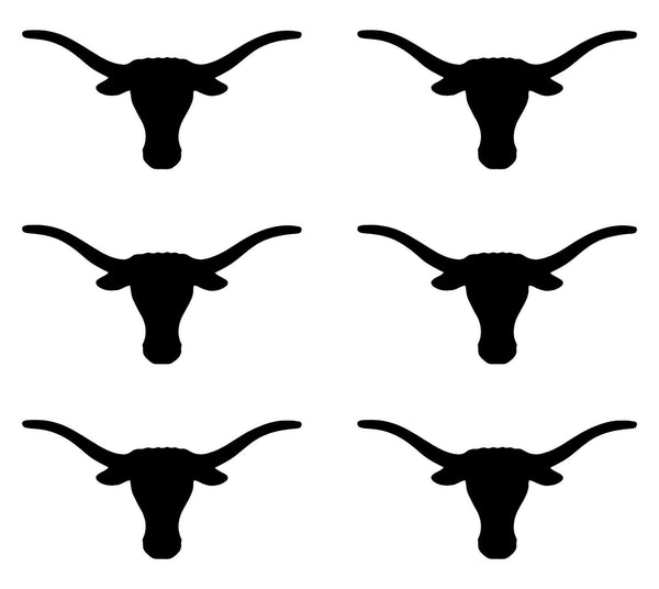 Texas Longhorns Football NFL Vinyl Decals cup phone small Stickers Set of 6