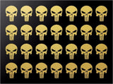 The Punisher Small 1" Skull Vinyl Decals Phone Laptop Gun Helmet Stickers Sheet