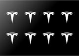Tesla Logo Vinyl Decals Phone Dashboard Mirror Laptop Small 1.5" Stickers