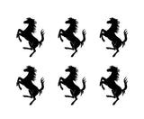 Ferrari Prancing Horse Vinyl Decals Car Body Window Mirror Stickers
