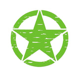 Distressed Army Jeep USMC Military Star Vinyl Decal Car Truck Sticker