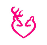 Buck and Doe Vinyl Decal Car Window Laptop Browning Deer Sticker