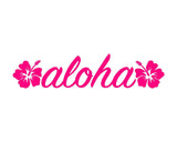 Aloha Hawaii Hibiscus Vinyl Decal Car Window Laptop Surf Sticker