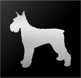 Schnauzer Vinyl Decal Car Window Laptop Standard Schnauzer Silhouette Sticker
