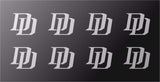 8 Daredevil Marvel DD Logo Vinyl Decals Phone Laptop Helmet 1.5" Stickers
