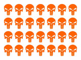 The Punisher Small 1" Skull Vinyl Decals Phone Laptop Gun Helmet Stickers Sheet