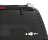 DOG LIFE Paw Sticker Cute Family Vinyl Decal Adopt Rescue Puppy Laptop car