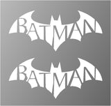 2 Batman Symbol Arkham City Asylum Gotham Vinyl Decals Car Laptop Stickers
