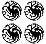 4 House Targaryan Logo Game of Thrones Vinyl Decal Laptop Car GOT Window Sticker